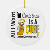 Kindheits-Krebs aller will ich Keramikornament (Hinten)