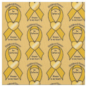 Kindheits-Krebs-Band-Herz-Name kundengerecht Stoff (Nahaufnahme)