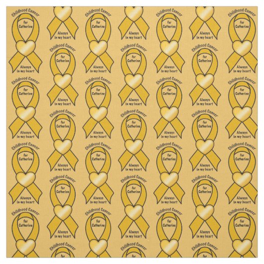 Kindheits-Krebs-Band-Herz-Name kundengerecht Stoff (Muster)