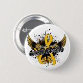 Kindheits-Krebs-Bewusstsein 16 Button (Vorne & Hinten)