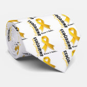 Kindheits-Krebs-Bewusstsein 5 Krawatte (Gerollt)