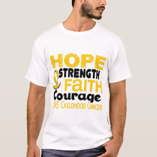 Kindheits-Krebs-Bewusstsein HOFFNUNG 3 T-Shirt