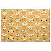 Kindheits-Krebs-Bewusstsein mit Teddybären Stoff (Fat Quarter (45,7 x 55,9 cm))