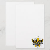 Kindheits-Krebs des Überlebend-16 Briefpapier (Vorne/Hinten)