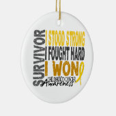 Kindheits-Krebs des Überlebend-4 Keramikornament (Rechts)