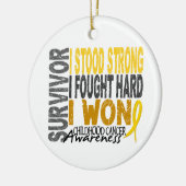 Kindheits-Krebs des Überlebend-4 Keramikornament (Links)