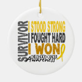 Kindheits-Krebs des Überlebend-4 Keramikornament (Hinten)