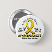 Kindheits-Krebs-Goldband für meine Enkelin Button (Vorne & Hinten)