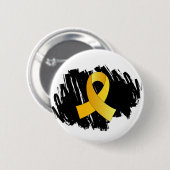 Kindheits-Krebs-Goldband mit Gekritzel Button (Vorne & Hinten)