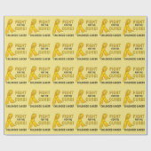 Kindheits-Krebs-Kampf für die Heilung Geschenkpapier (Flach)