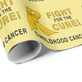 Kindheits-Krebs-Kampf für die Heilung Geschenkpapier (Rolleneckpunkt)