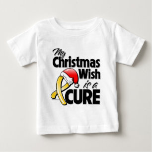 Kindheits-Krebs mein Weihnachtswunsch ist- eine Baby T-shirt