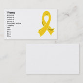Kindheits-Krebs-stilvolle Band-Visitenkarte Visitenkarte (Vorne/Hinten)