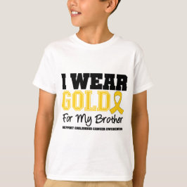 Kindheits-Krebs trage ich Goldband-Bruder T-Shirt