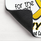 Kindheits-Krebs trage ich Goldband für meinen Sohn Mousepad (Ecke)