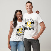 Kindheits-Krebs-typografische T-Shirt (Unisex)