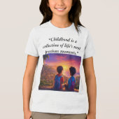 "Kindheitserlebnis - Kinder-T - Shirt" Tri-Blend Shirt (Vorderseite)