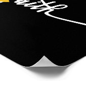 Kindheitskrebs Glaube Kindheitskrebsbewusstsein Poster (Ecke)