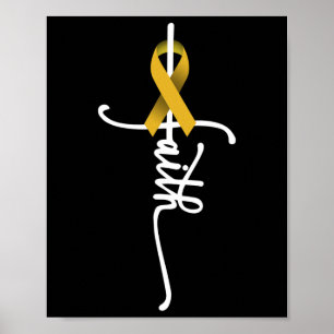 Kindheitskrebs Glaube Kindheitskrebsbewusstsein Poster