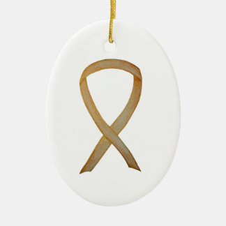 Kindheitskrebs Gold Awareness Ribbon Ornamente