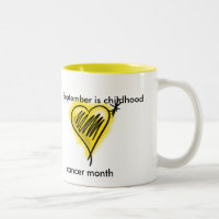 Kindheitskrebs-Monats-Tasse