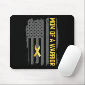 Kindheitskrebs USA-Flagge Mutter eines Kriegers Ki Mousepad (Mit Mouse)