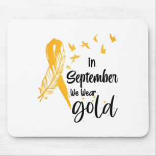 Kindheitskrebsbewusstsein Im September Tragen Wir Mousepad