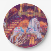 Kindheitstraum - alte Pferdekleider Pappteller (Vorderseite)