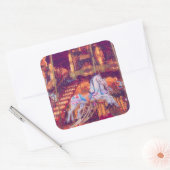 Kindheitstraum - alte Pferdekleider Quadratischer Aufkleber (Umschlag)