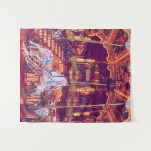 Kindheitstraum - alte Pferdekleider Wandteppich (Vorderseite (Horizontal))