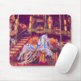 Kindheitstraum - altes Pferdekarussell Mousepad