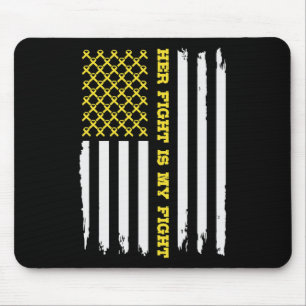 KINDHOBILKREBS AMERIKANISCHE FLAGE Ihr Kampf ist m Mousepad