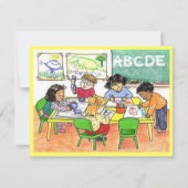 KINDHOOD BILDUNG BUSY KINDER INVITATION EINLADUNG (Vorderseite)