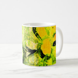 Kindische Blumen von Duvall (in grün) Kaffeetasse