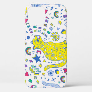 Kindischer Tiger und Regenbogenmuster Case-Mate iPhone Hülle