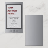 Kindle Book Style Business Card Visitenkarte (Vorne/Hinten)