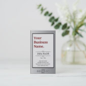 Kindle Book Style Business Card Visitenkarte (Stehend Vorderseite)