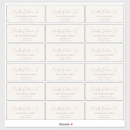 Kindly Deliver To Guest address stickers Aufkleber