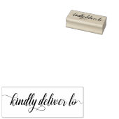 Kindly Deliver to - script Gummistempel (Stempel)