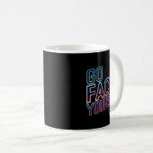 Kindly Go Fact Yourself Funny Cyber Vibes Slogan S Kaffeetasse (VorderseiteRechts)