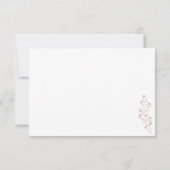 Kindly Reply Terracotta Floral Einladung (Rückseite)