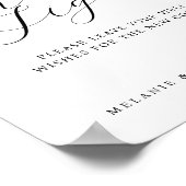 Kindly Sign Minimal Elegantes Script Gästebuch sig (Ecke)