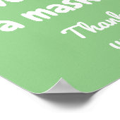 Kindly Tragen Sie ein Maskenposter Poster (Ecke)