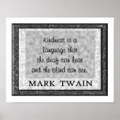 Kindness a language poster (Vorne)