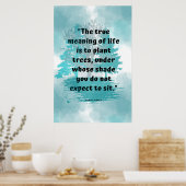 Kindness and Good Will Wisdom Quote Wall Poster (Küche)