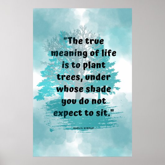 Kindness and Good Will Wisdom Quote Wall Poster (Vorne)