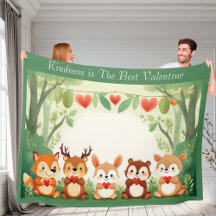 Kindness Best Valentine Nursery Woodland Animals