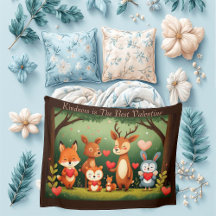 Kindness Best Valentine Woodland Animals Nursery