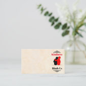 Kindness bindet uns Business Card Visitenkarte (Stehend Vorderseite)