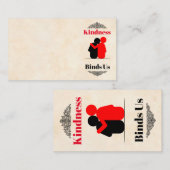 Kindness bindet uns Business Card Visitenkarte (Vorne/Hinten)